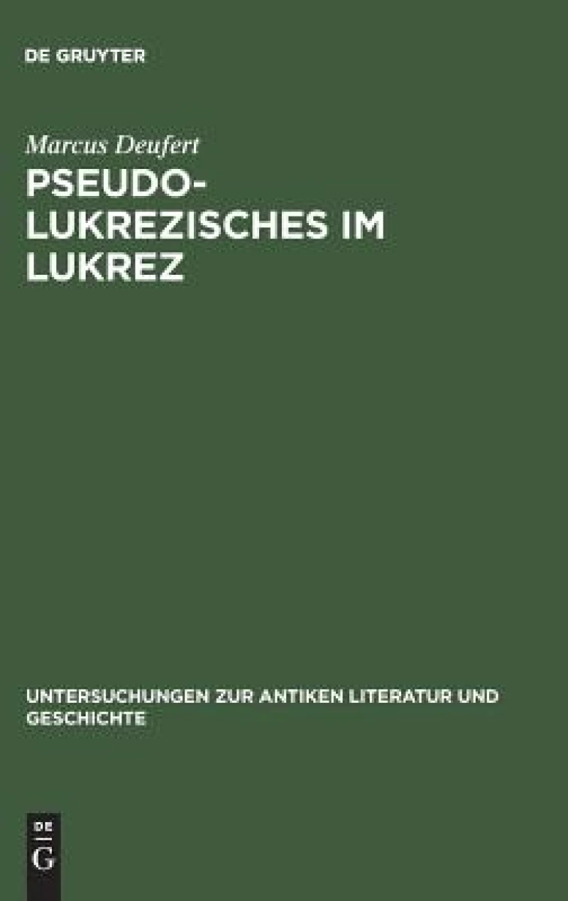 Pseudo-Lukrezisches im Lukrez