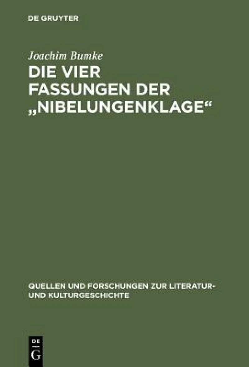 vier Fassungen der „Nibelungenklage“
