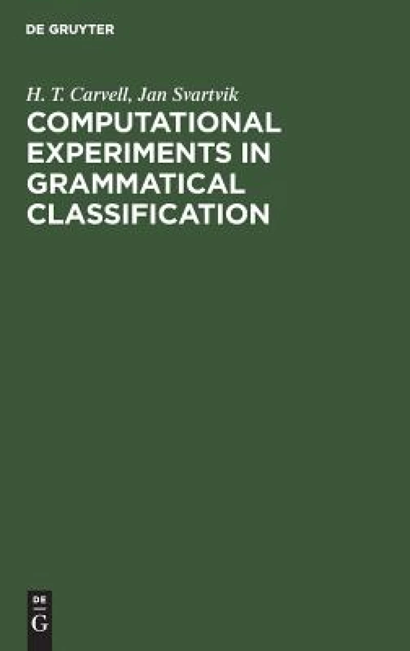 Computational Experiments in Grammatical Classification