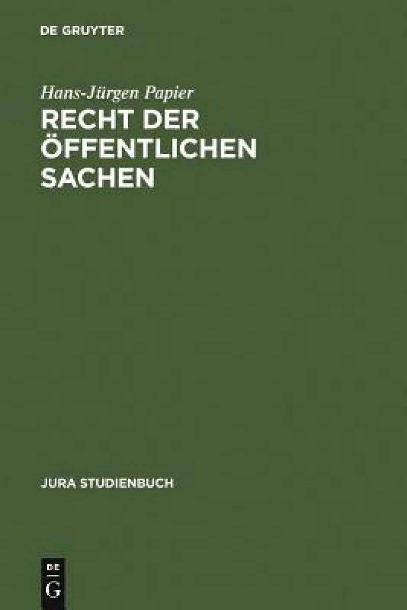 Recht der öffentlichen Sachen