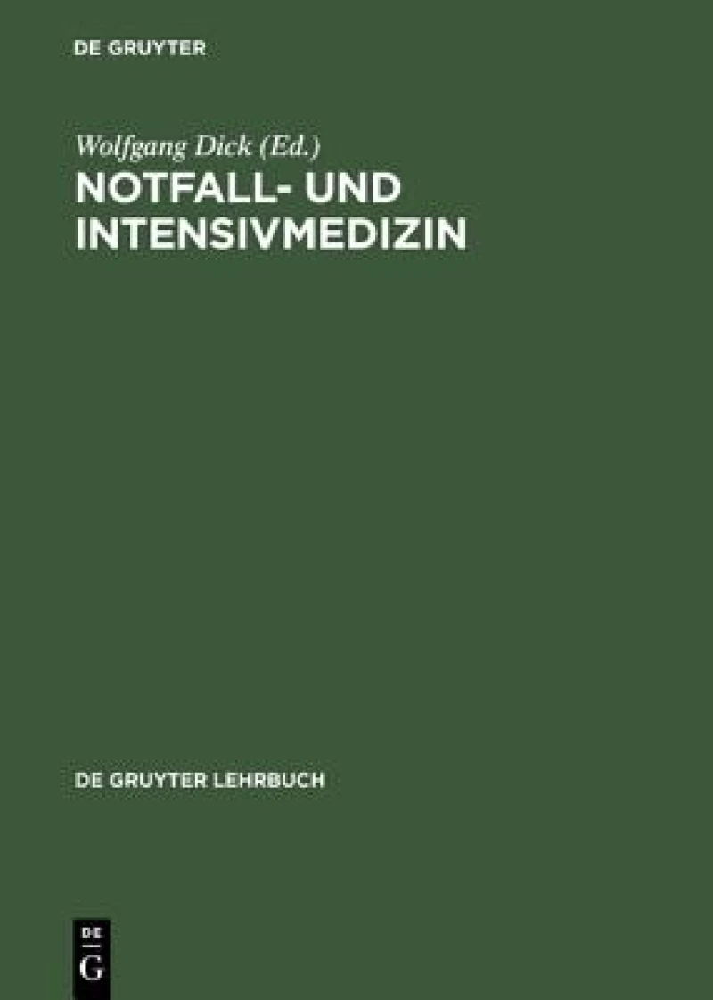 Notfall- Und Intensivmedizin