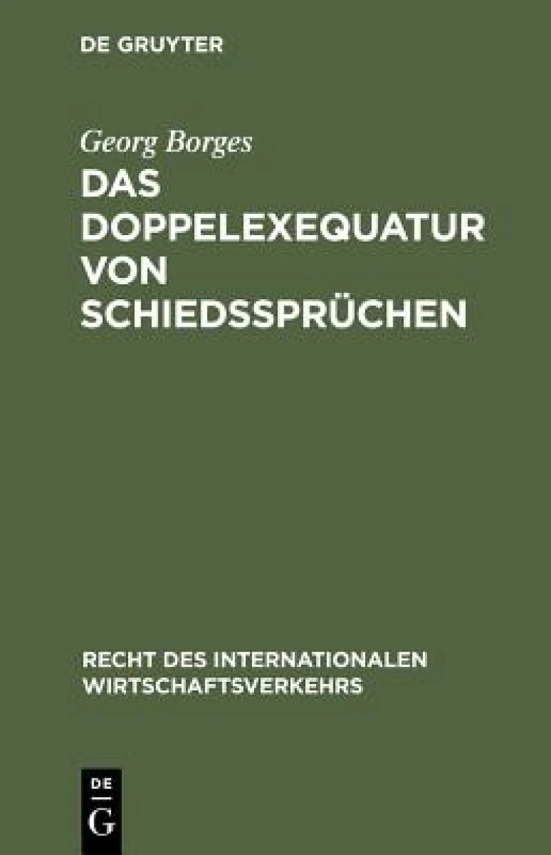 Doppelexequatur von Schiedssprüchen