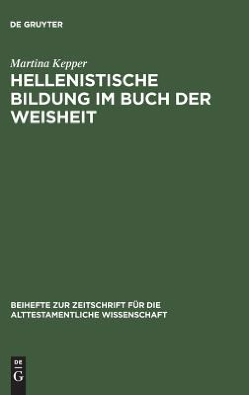 Hellenistische Bildung im Buch der Weisheit