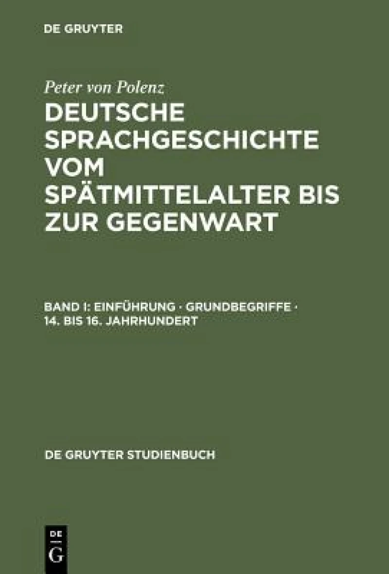 Einführung · Grundbegriffe · 14. Bis 16. Jahrhundert