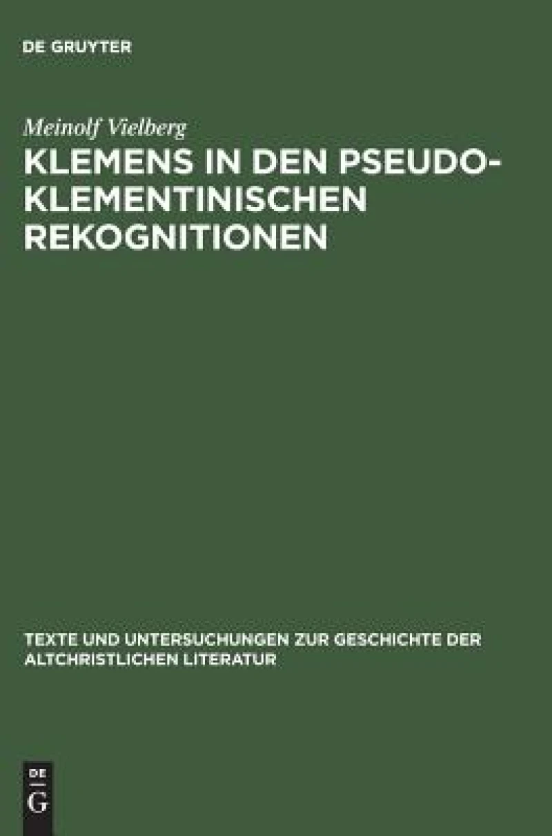 Klemens in Den Pseudoklementinischen Rekognitionen