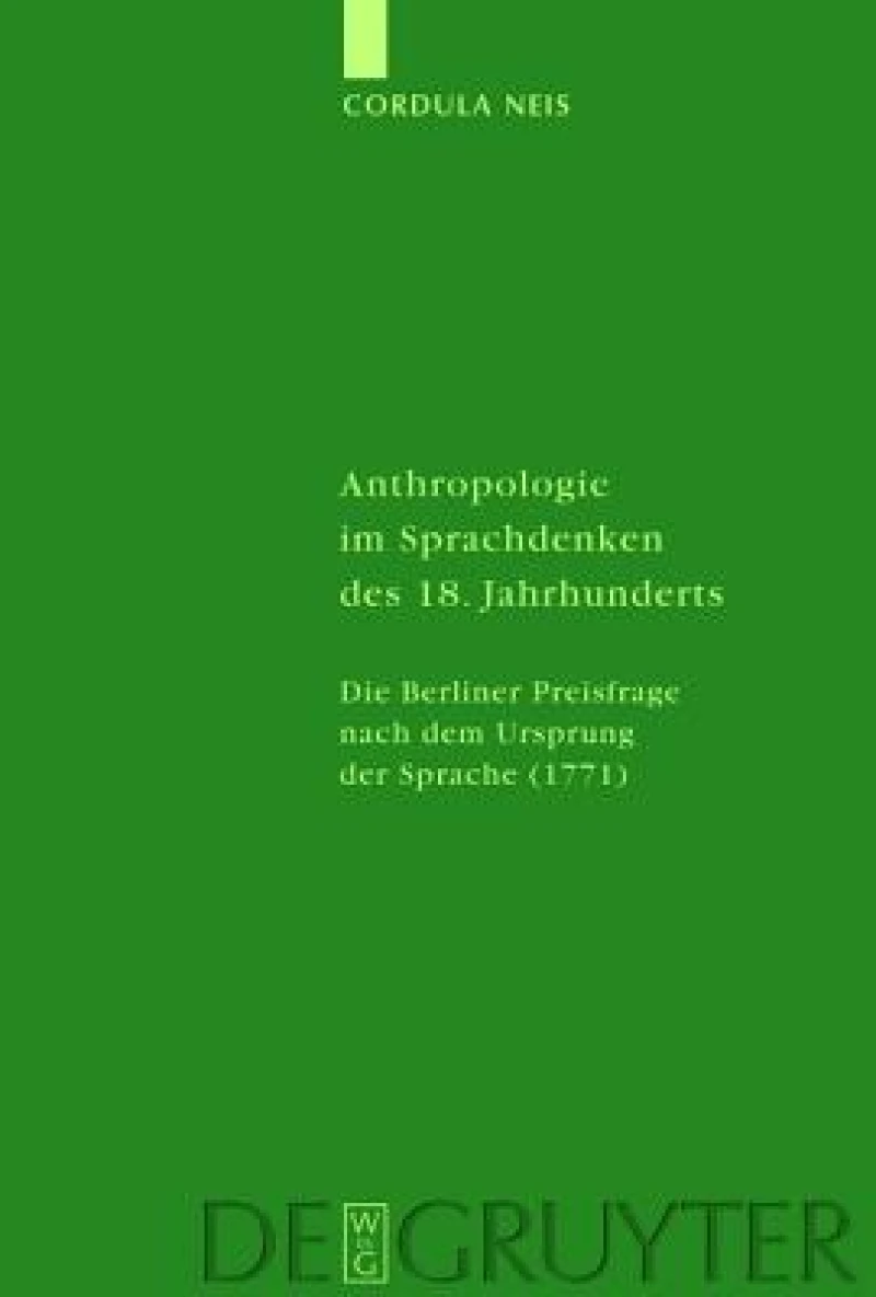 Anthropologie im Sprachdenken des 18. Jahrhunderts