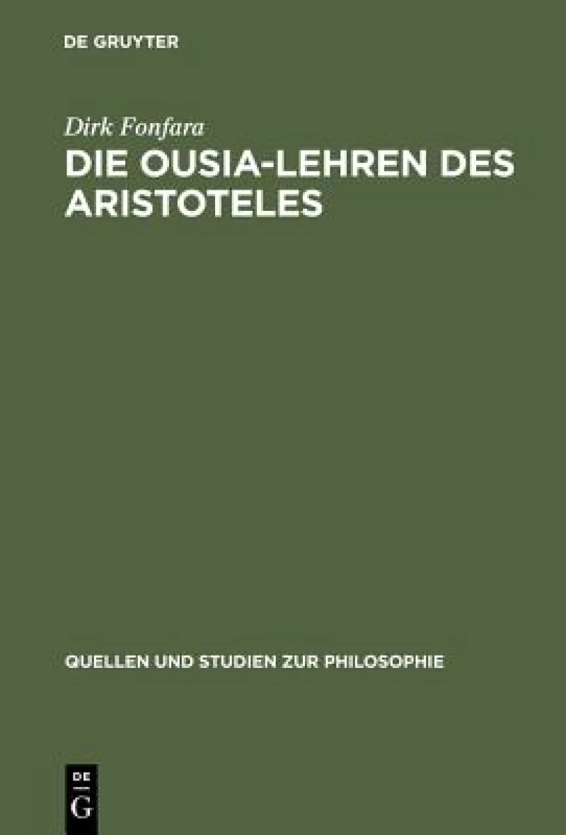 Ousia-Lehren des Aristoteles