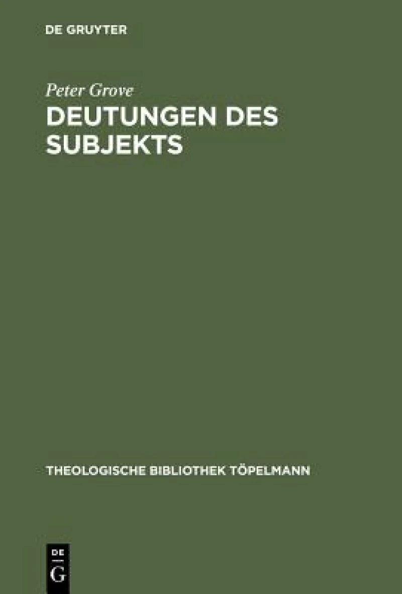 Deutungen Des Subjekts