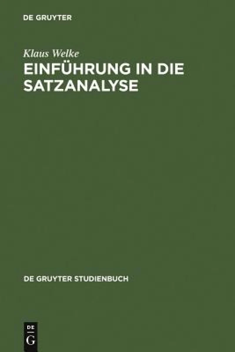 Einführung in die Satzanalyse