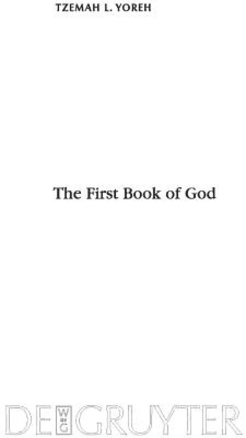 First Book of God