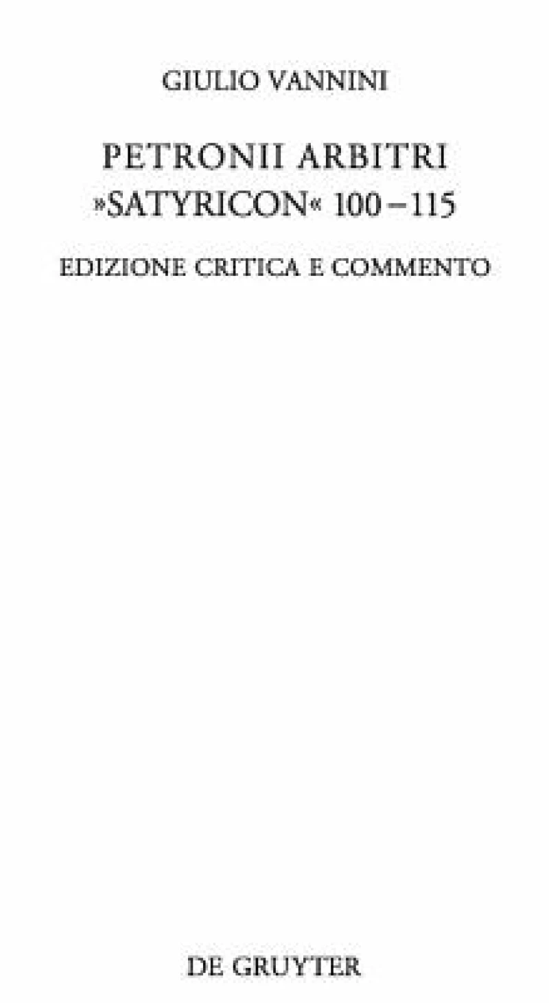 Petronii Arbitri "Satyricon" 100-115