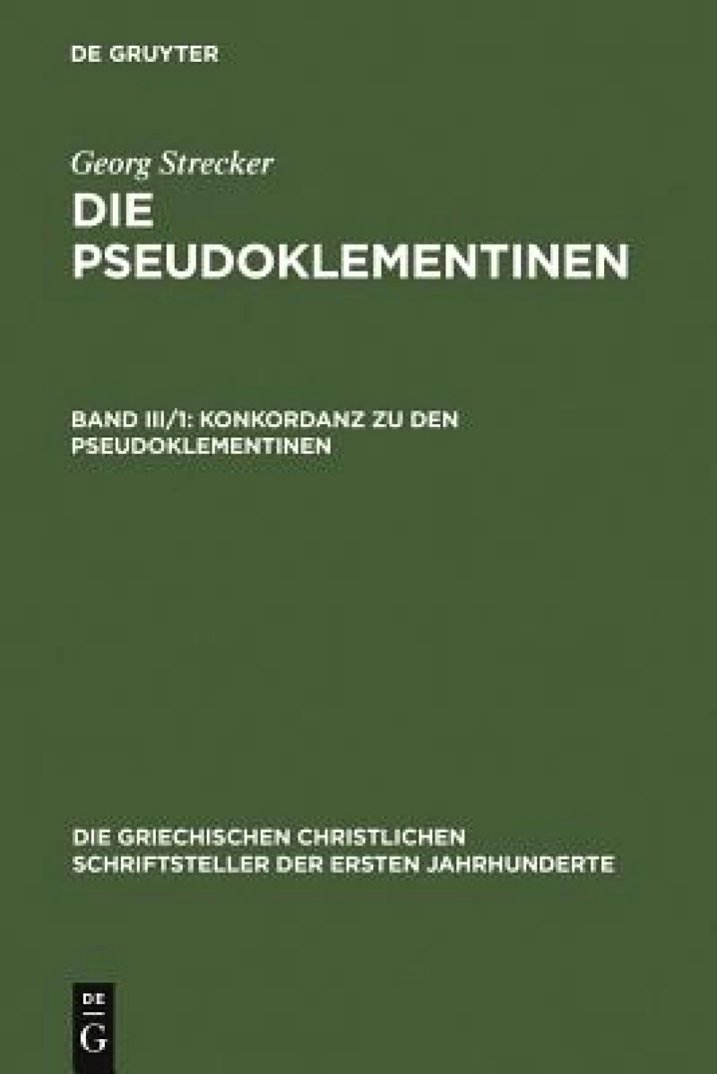Konkordanz zu den Pseudoklementinen, Teil 1