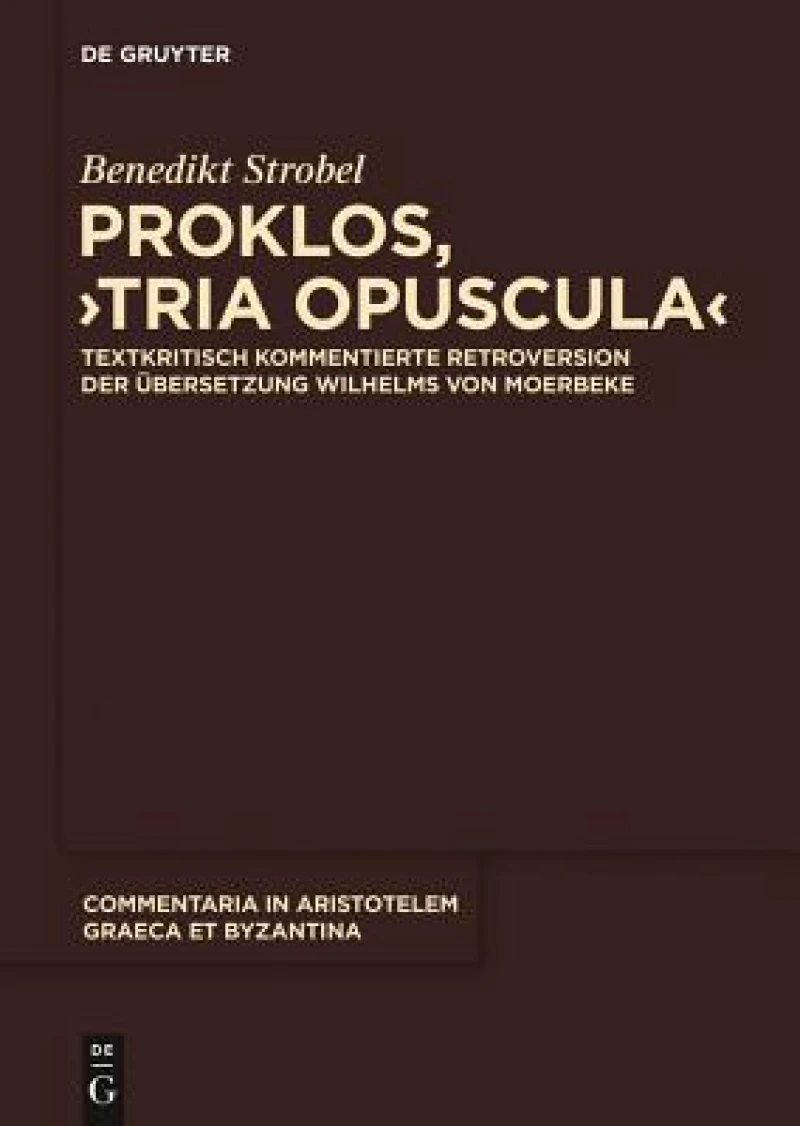 Proklos, "Tria opuscula"