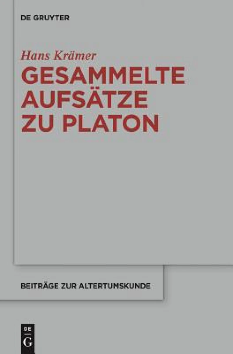 Gesammelte Aufsatze zu Platon