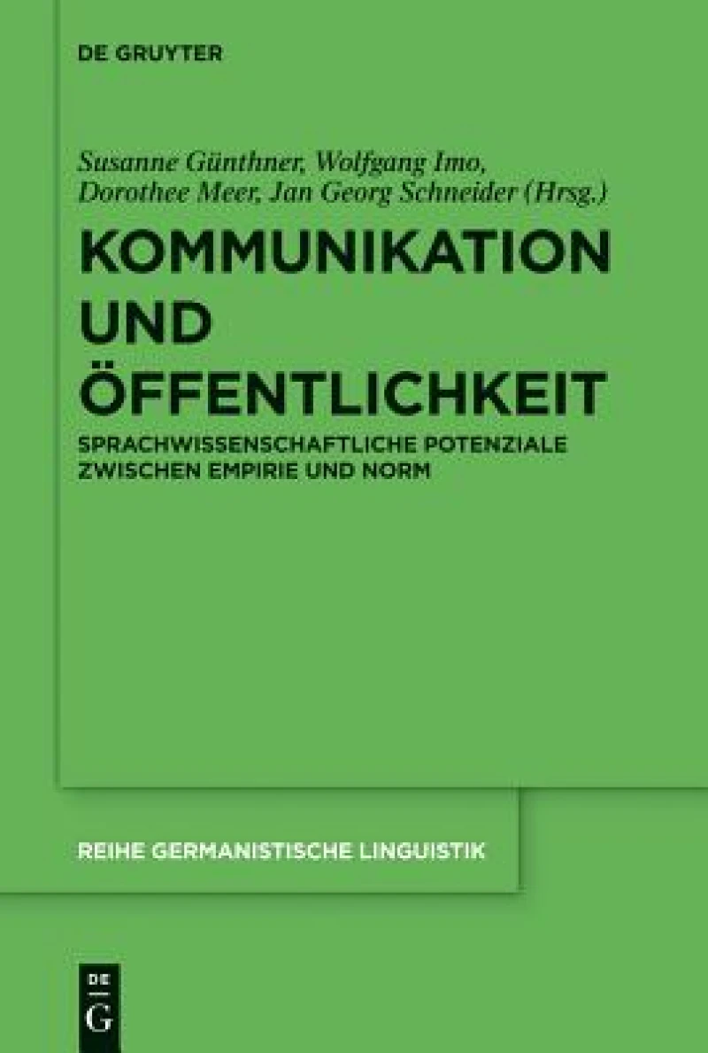 Kommunikation Und Offentlichkeit