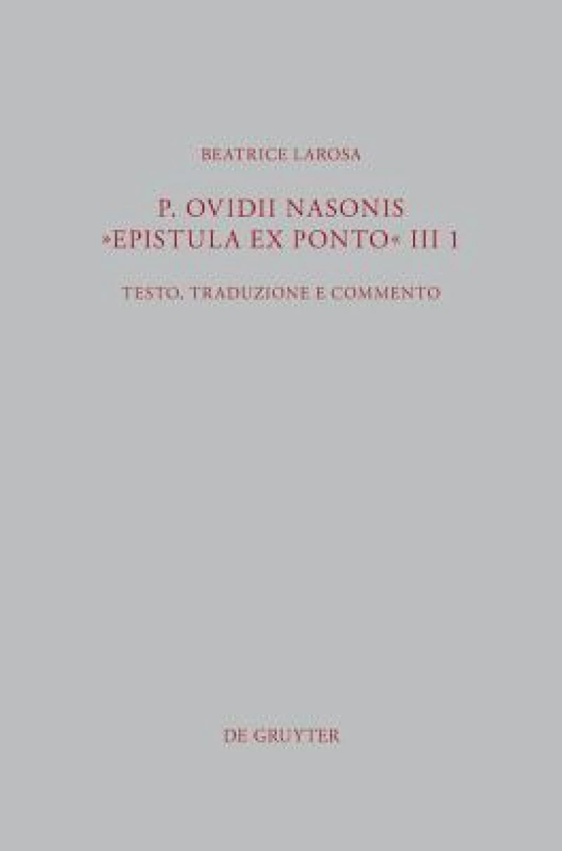 P. Ovidii Nasonis "Epistula ex Ponto" III 1