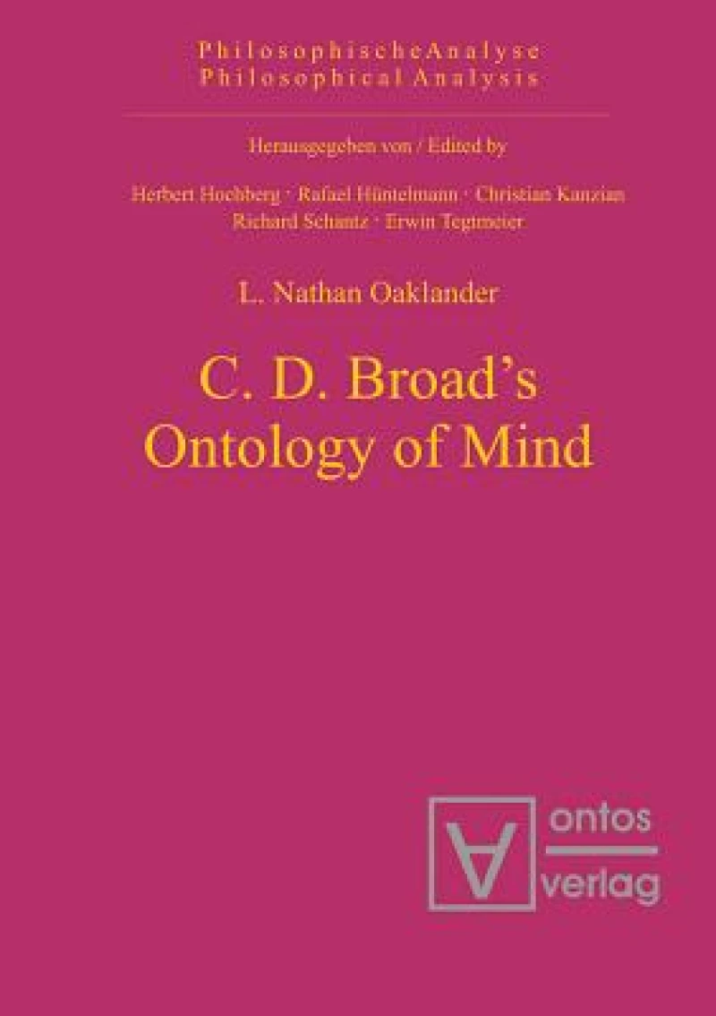 C. D. Broad''s Ontology of Mind