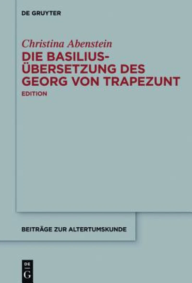 Basilius-Übersetzung des Georg von Trapezunt