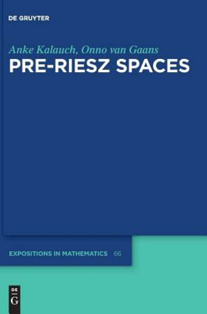 Pre-Riesz Spaces