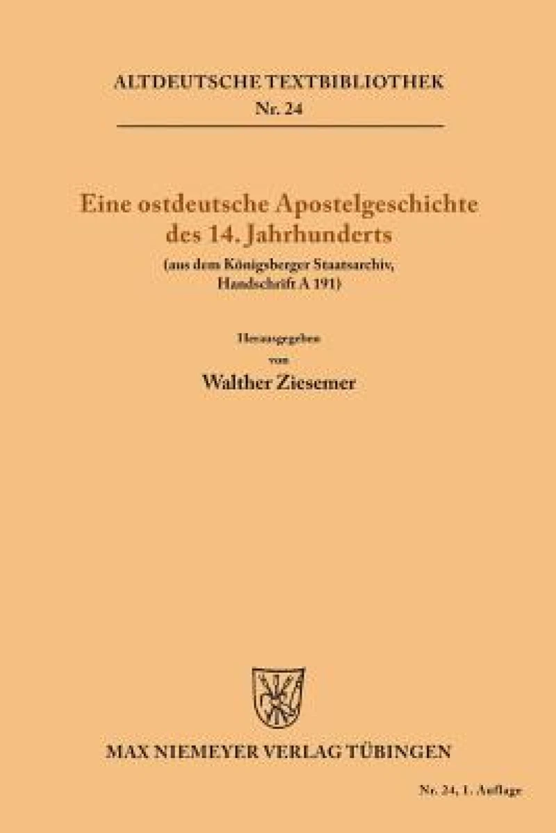 ostdeutsche Apostelgeschichte des 14. Jahrhunderts