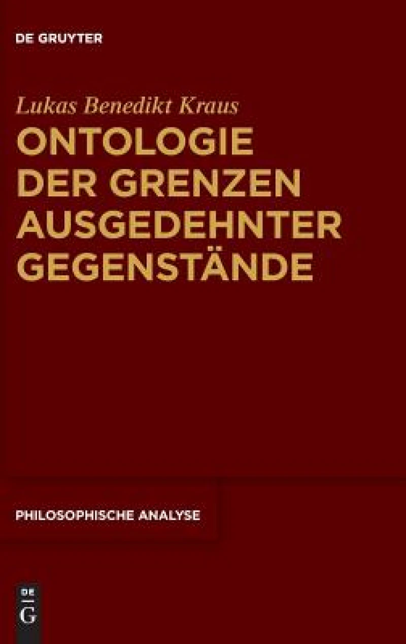 Ontologie Der Grenzen Ausgedehnter Gegenstände