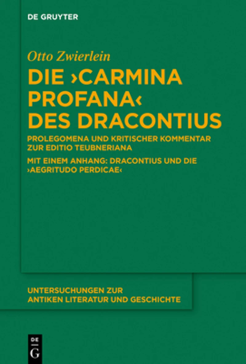 Die "Carmina profana" des Dracontius