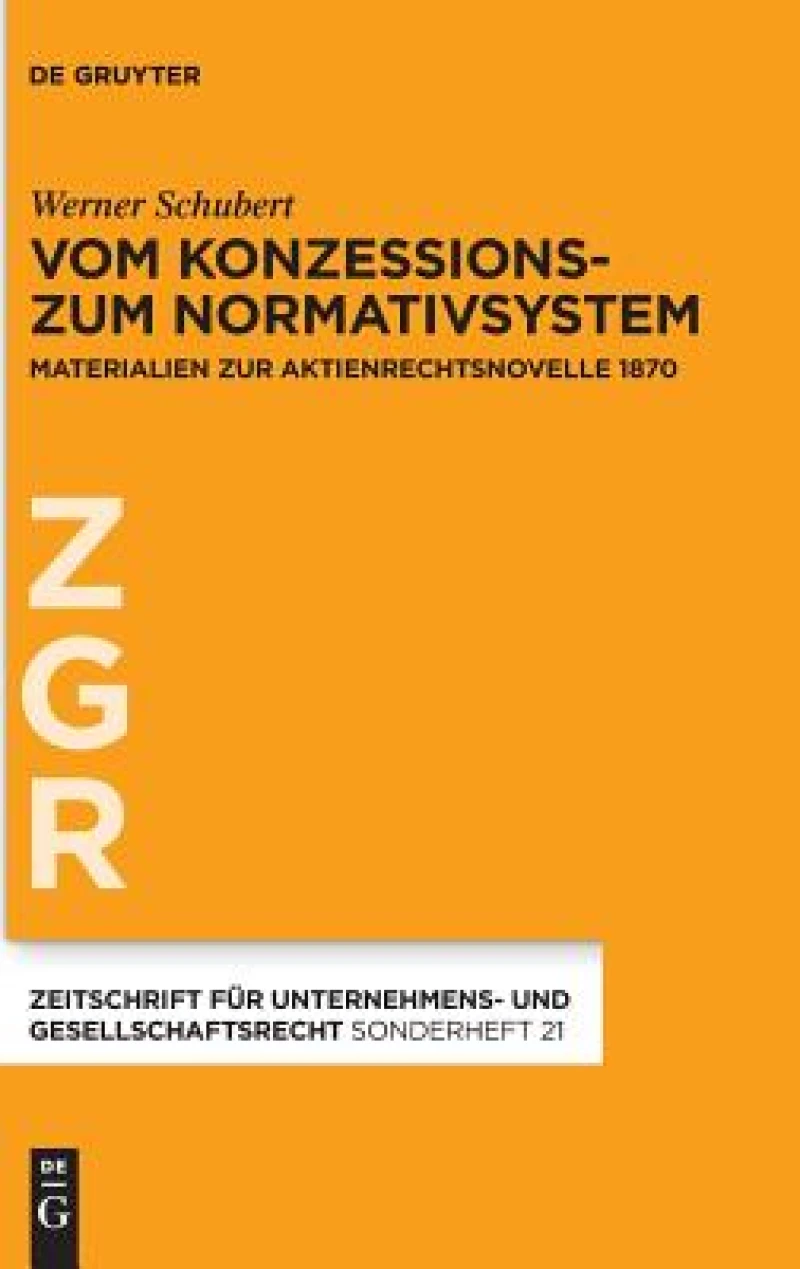 Vom Konzessions- zum Normativsystem