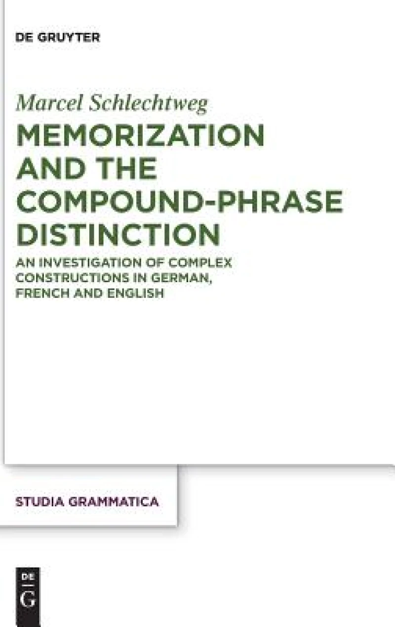 Memorization and the Compound-phrase Distinction