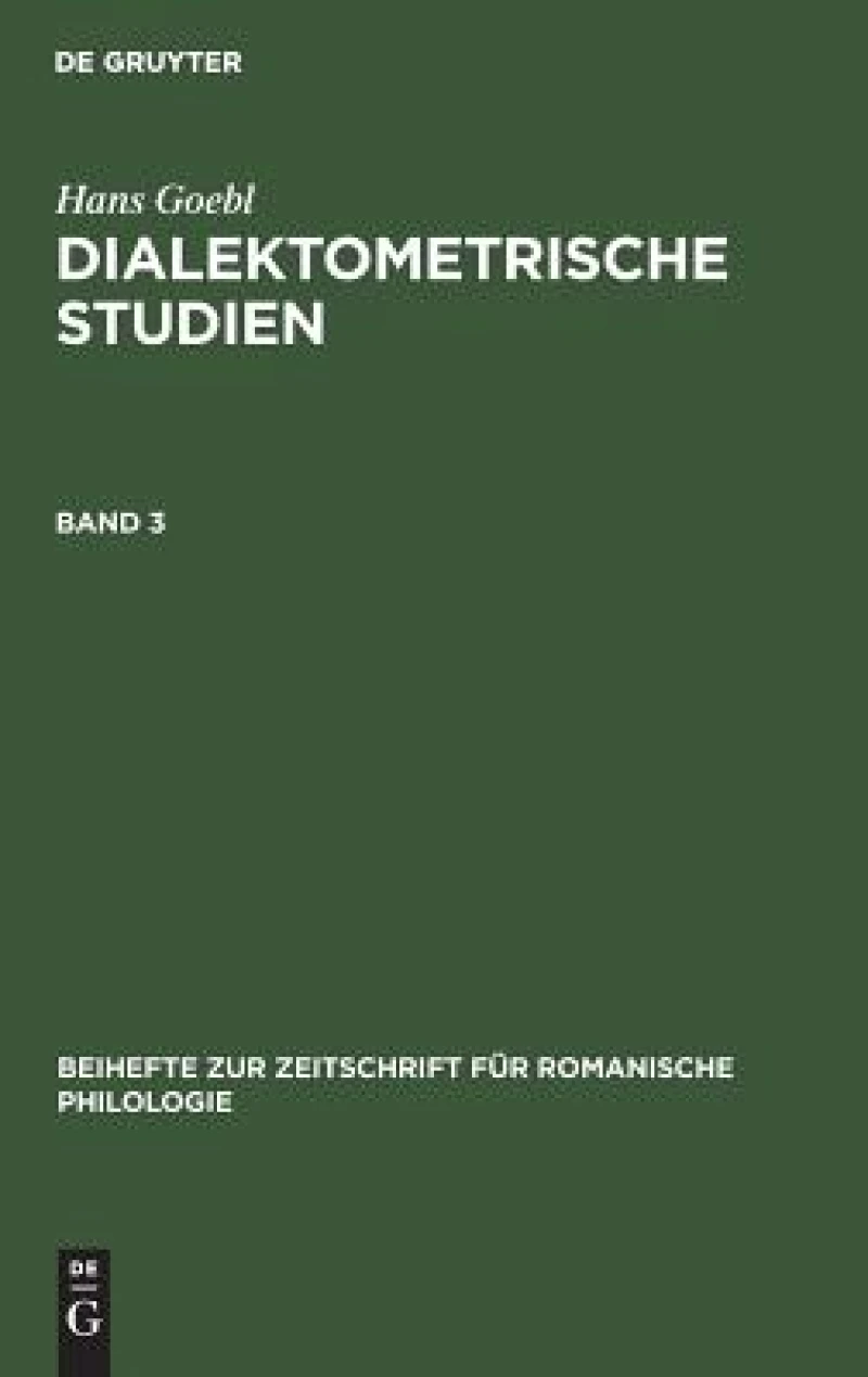 Dialektometrische Studien. Band 3