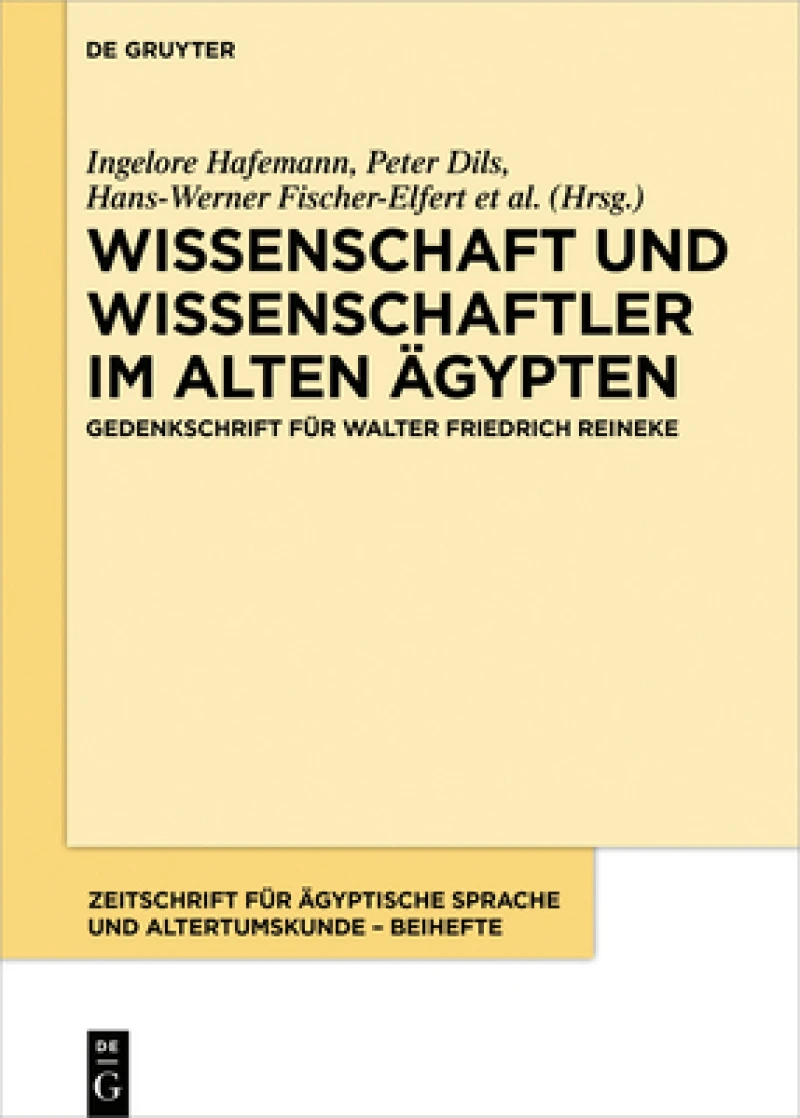 Wissenschaft Und Wissenschaftler Im Alten Ägypten