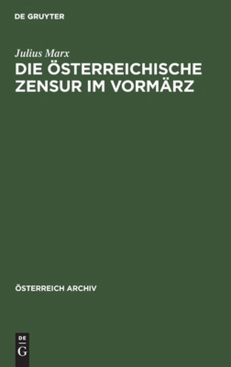 österreichische Zensur im Vormärz