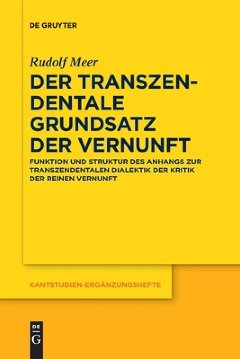 Der transzendentale grundsatz der vernunft