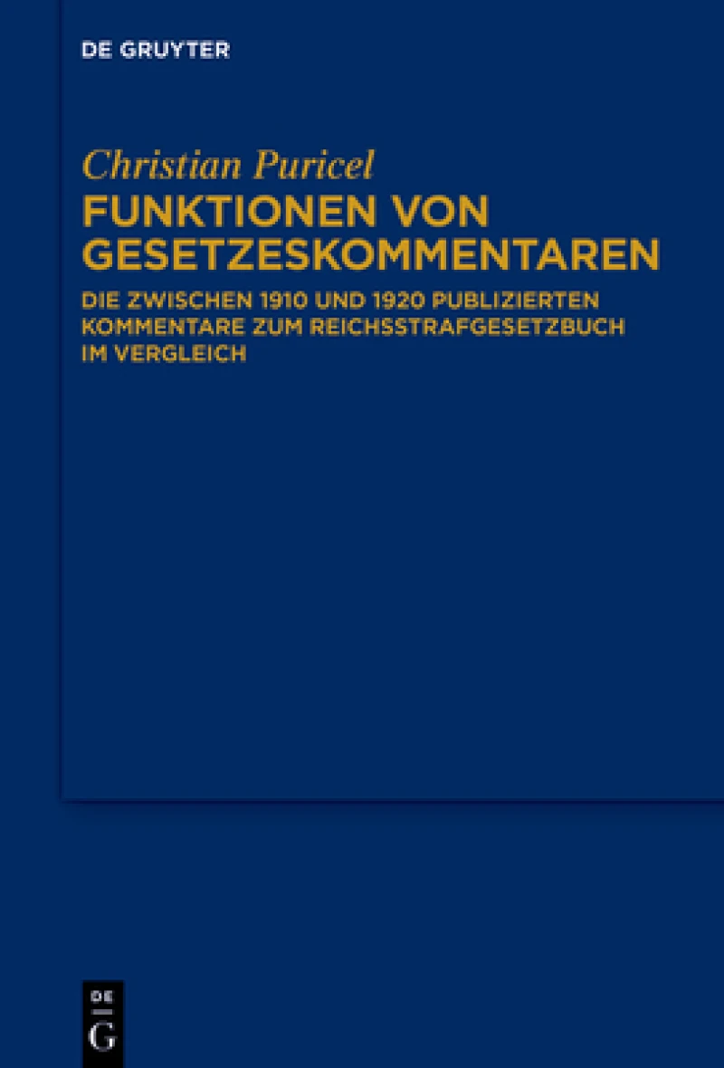 Funktionen Von Gesetzeskommentaren