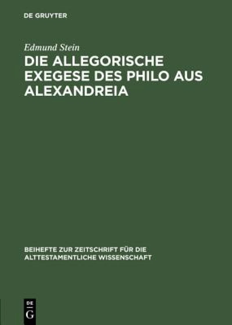allegorische Exegese des Philo aus Alexandreia