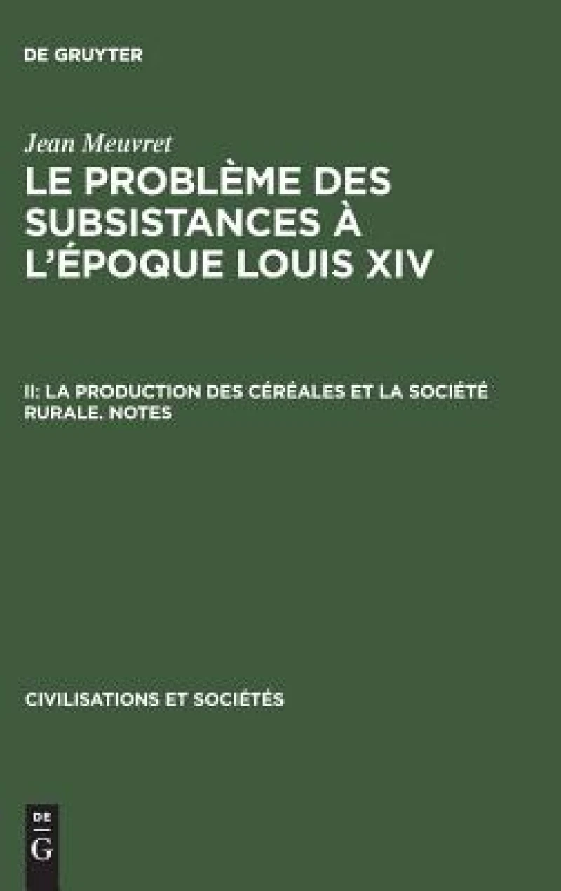 production des céréales et la société rurale – Notes