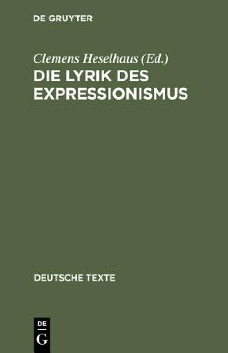 Lyrik des Expressionismus