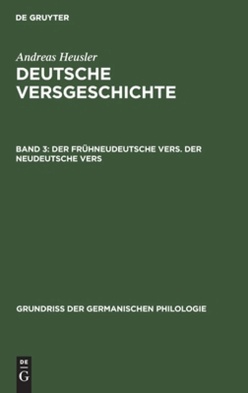 frühneudeutsche Vers. Der neudeutsche Vers