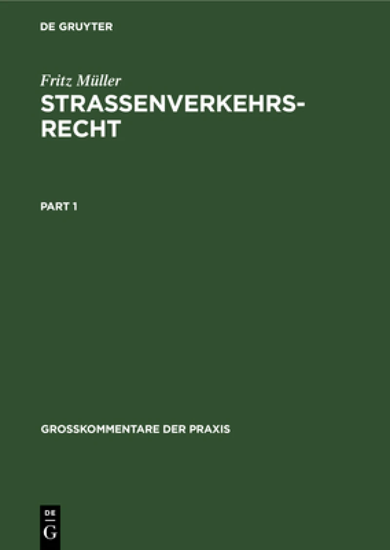 Straßenverkehrsrecht