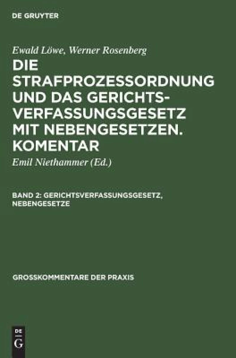 Gerichtsverfassungsgesetz, Nebengesetze