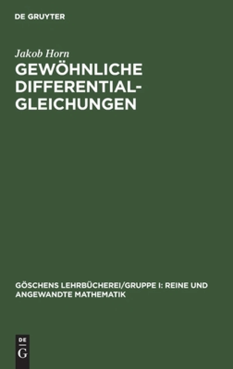 Gewöhnliche Differentialgleichungen
