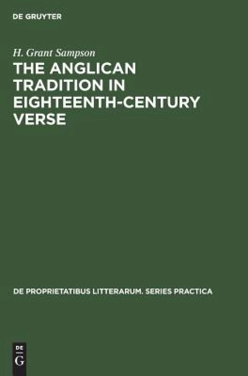 The Anglican Tradition in Eighteenth-century Verse