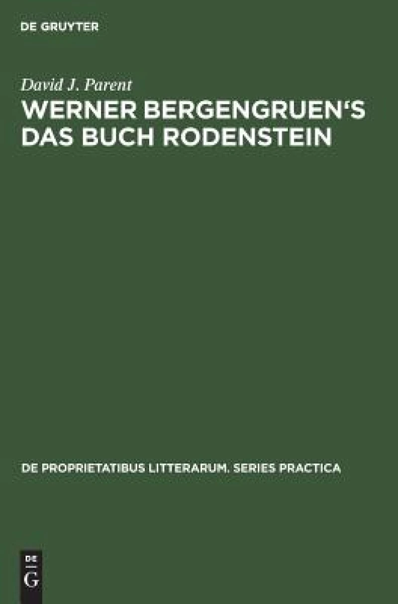 Werner Bergengruen''s Das Buch Rodenstein