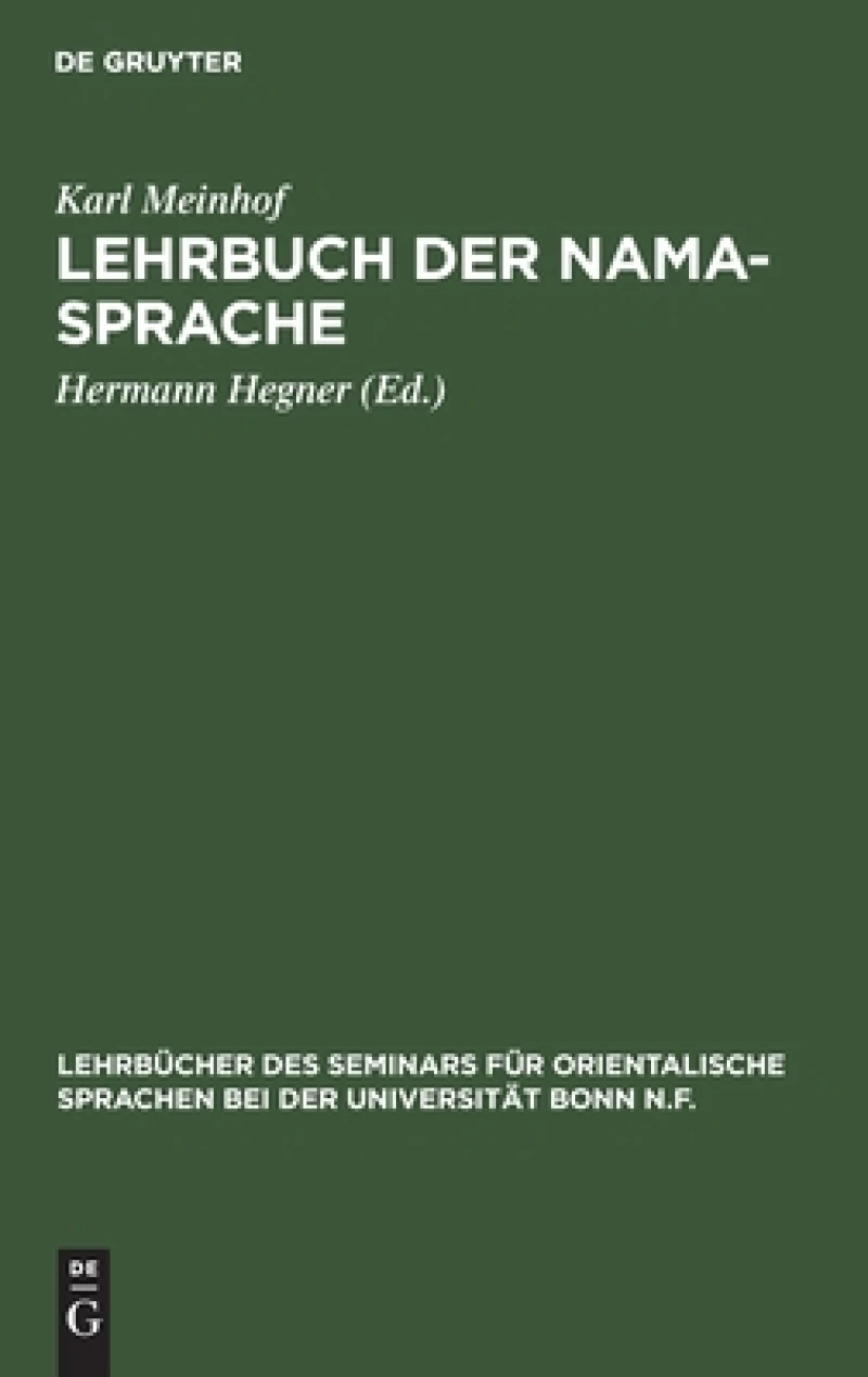 Lehrbuch Der Nama-sprache
