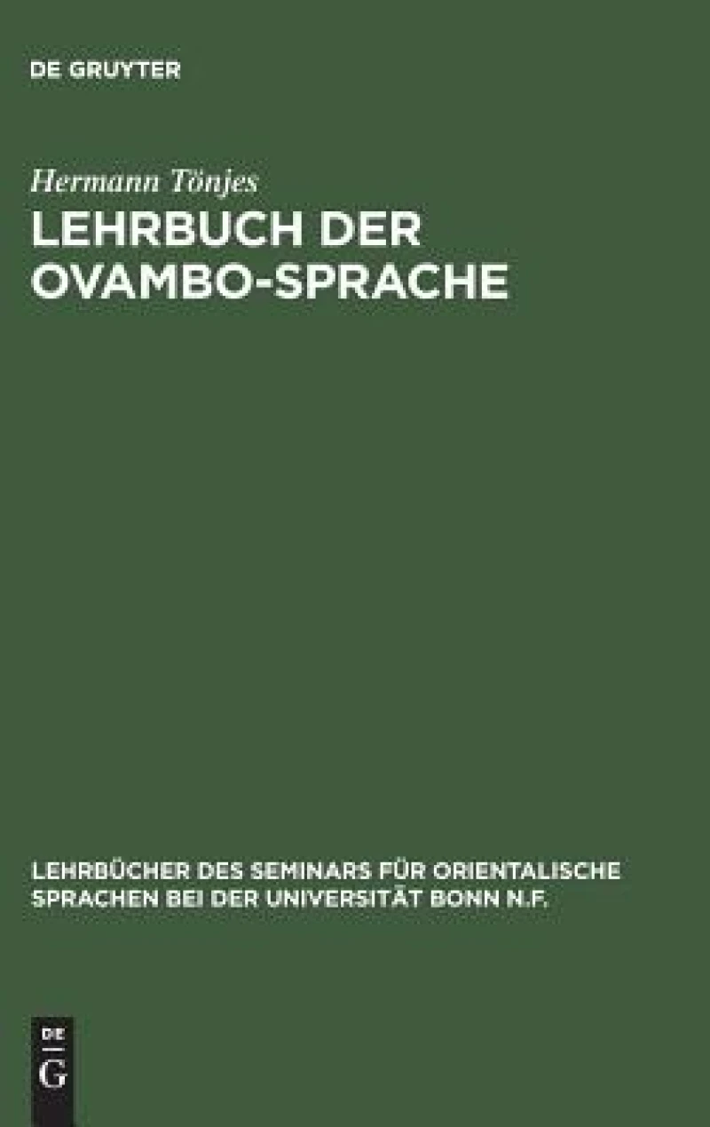 Lehrbuch Der Ovambo-sprache