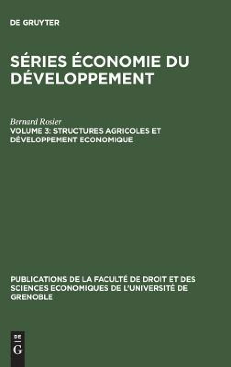 Structures Agricoles Et Développement Economique