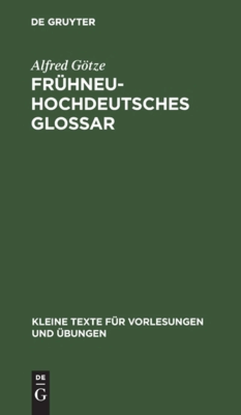 Frühneuhochdeutsches Glossar