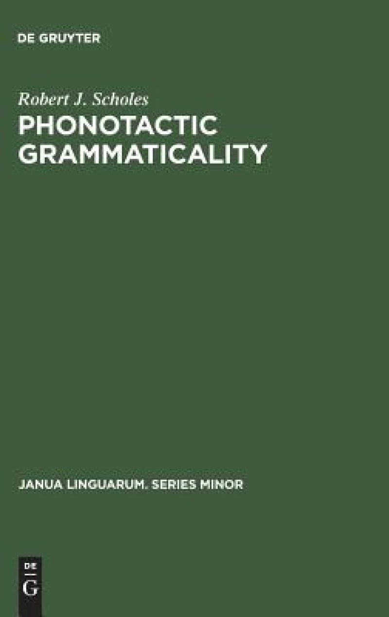 Phonotactic Grammaticality