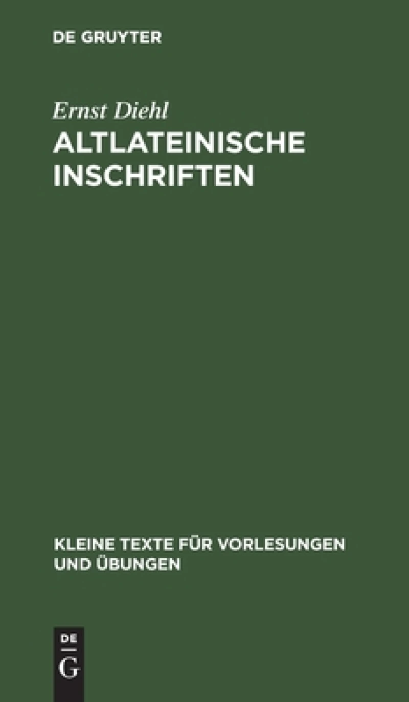 Altlateinische Inschriften