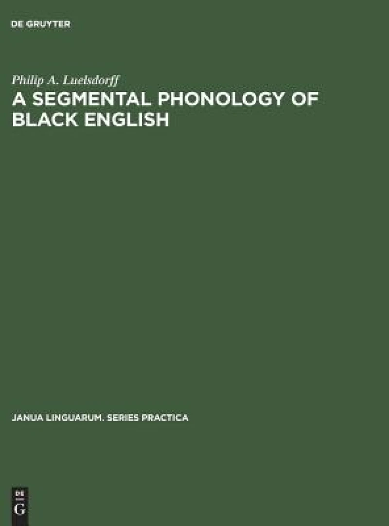 segmental phonology of black English