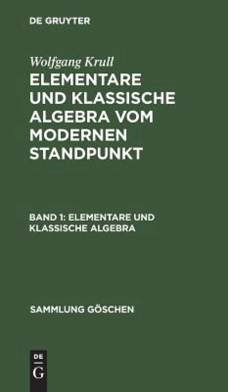 Elementare Und Klassische Algebra